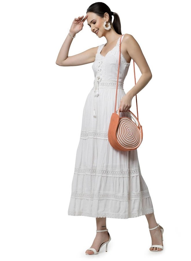 FABINALIV Orange Geometric Braided Women Cotton Sling Bag (FLHB-1015-Orange) - Image 4